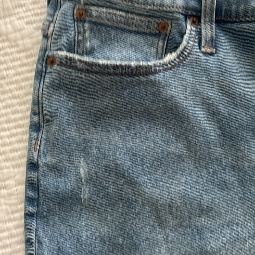 NWT J. Crew Petite High Rise Flare Crop Stretch Jean Pant 35P/18P Sun Lake Wash - Picture 14 of 15